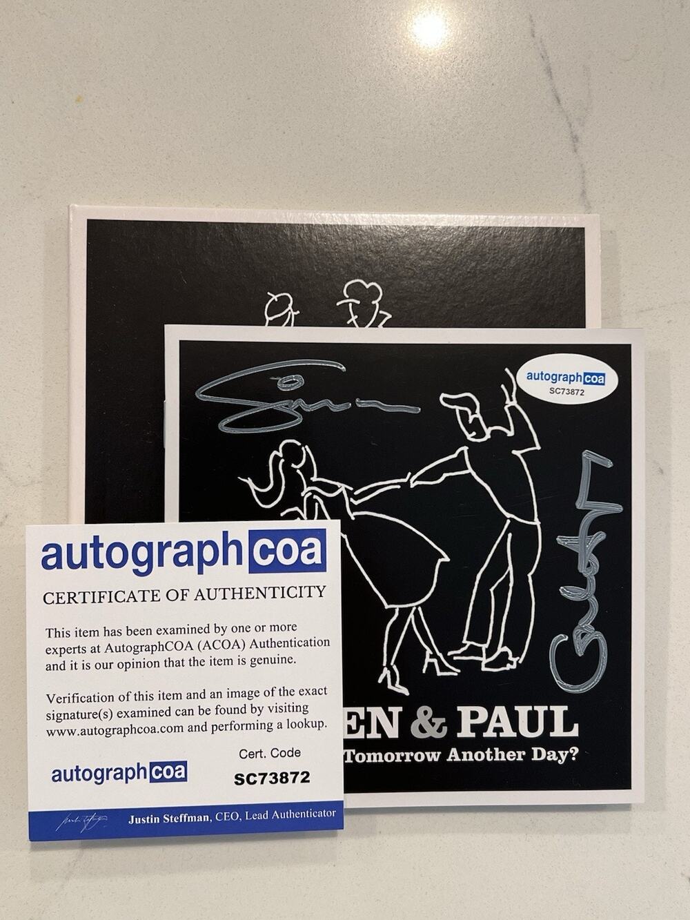 Galen Ayers Paul Simonon Dual Signed Autographed CD Insert w/New CD COA ACOA #3